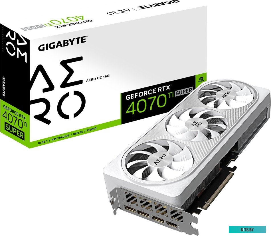 Видеокарта Gigabyte GeForce RTX 4070 Ti Super Aero OC 16G GV-N407TSAERO OC-16GD