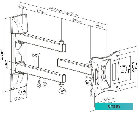 Кронштейн для телевизора Benatek LCD-33B