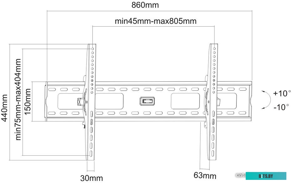 Кронштейн для телевизора Benatek PLASMA-2B(SLIM)