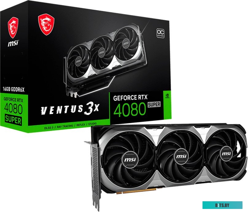 Видеокарта MSI RTX 4080 SUPER 16G VENTUS 3X OC 602-V511-75S