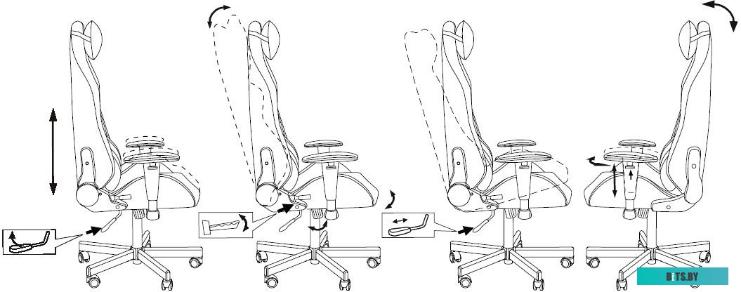 Офисное кресло (Стул) Бюрократ T1 (черный) <KNIGHT T1 BLACK>