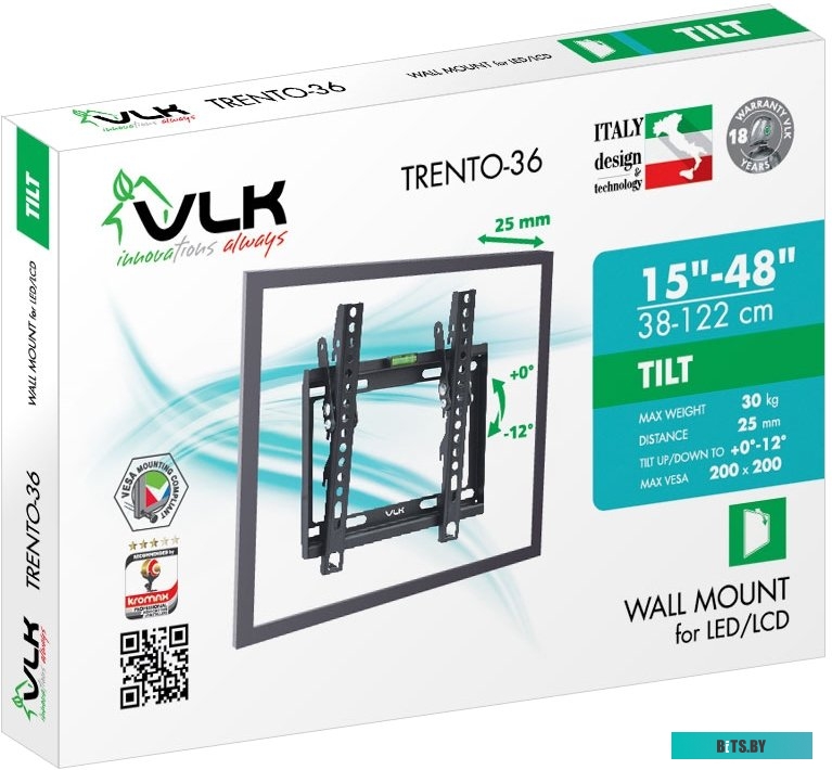 Кронштейн для телевизора VLK TRENTO-36 (черный)
