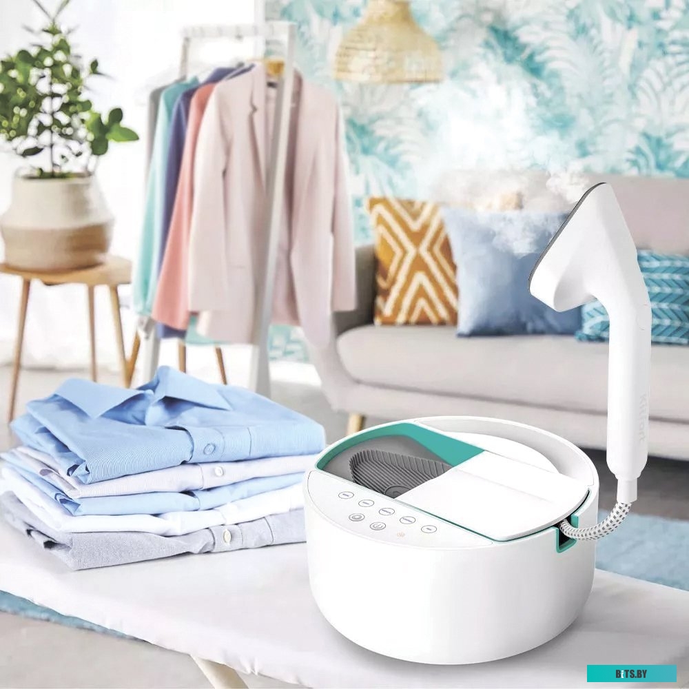 КТ-9136-3 Пароочиститель KitFort КТ-9136-3,  черный/синий