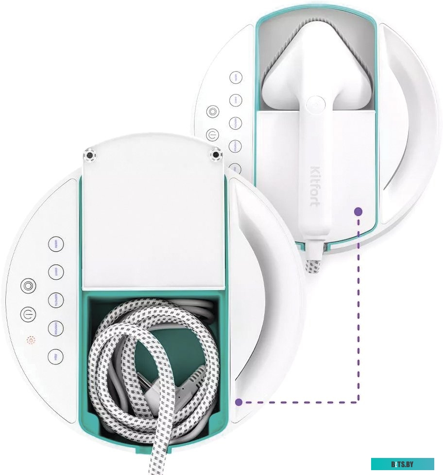 КТ-9136-3 Пароочиститель KitFort КТ-9136-3,  черный/синий