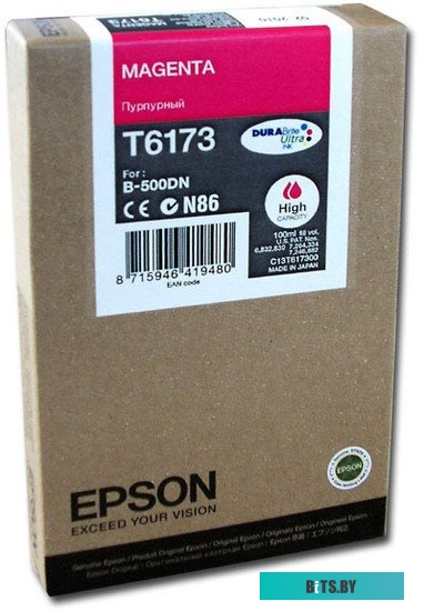 C13T617300 Картридж Epson C13T617300 Stylus B500 пурпурный повышенной емкости