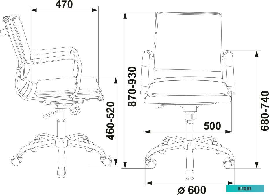 Офисное кресло (Стул) Бюрократ CH-993-Low/Brown
