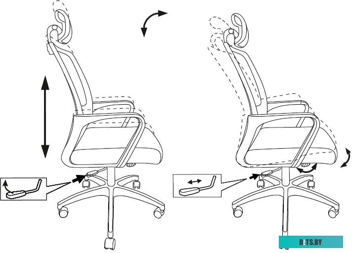 Офисное кресло (Стул) Бюрократ MC-201-H/TW-11 (черный)