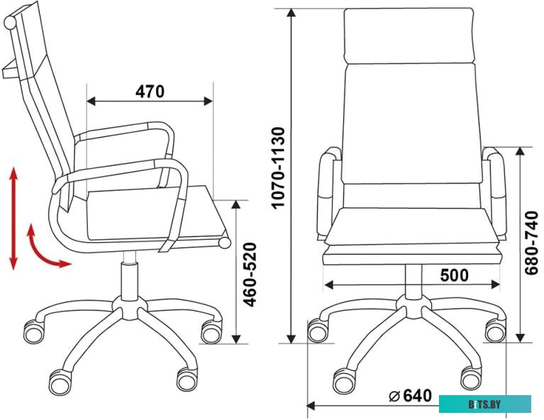 Офисное кресло (Стул) Бюрократ CH-993/M01 (черный)