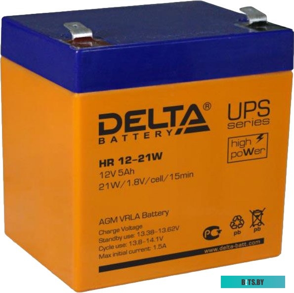 Аккумулятор для ИБП Ventura HR 1221W (12 В/5 А·ч)