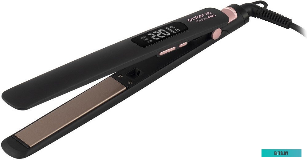 PHS 5012KT Щипцы Polaris PHS 5012KT UltraSlim Digital Pro,  черный/розовый