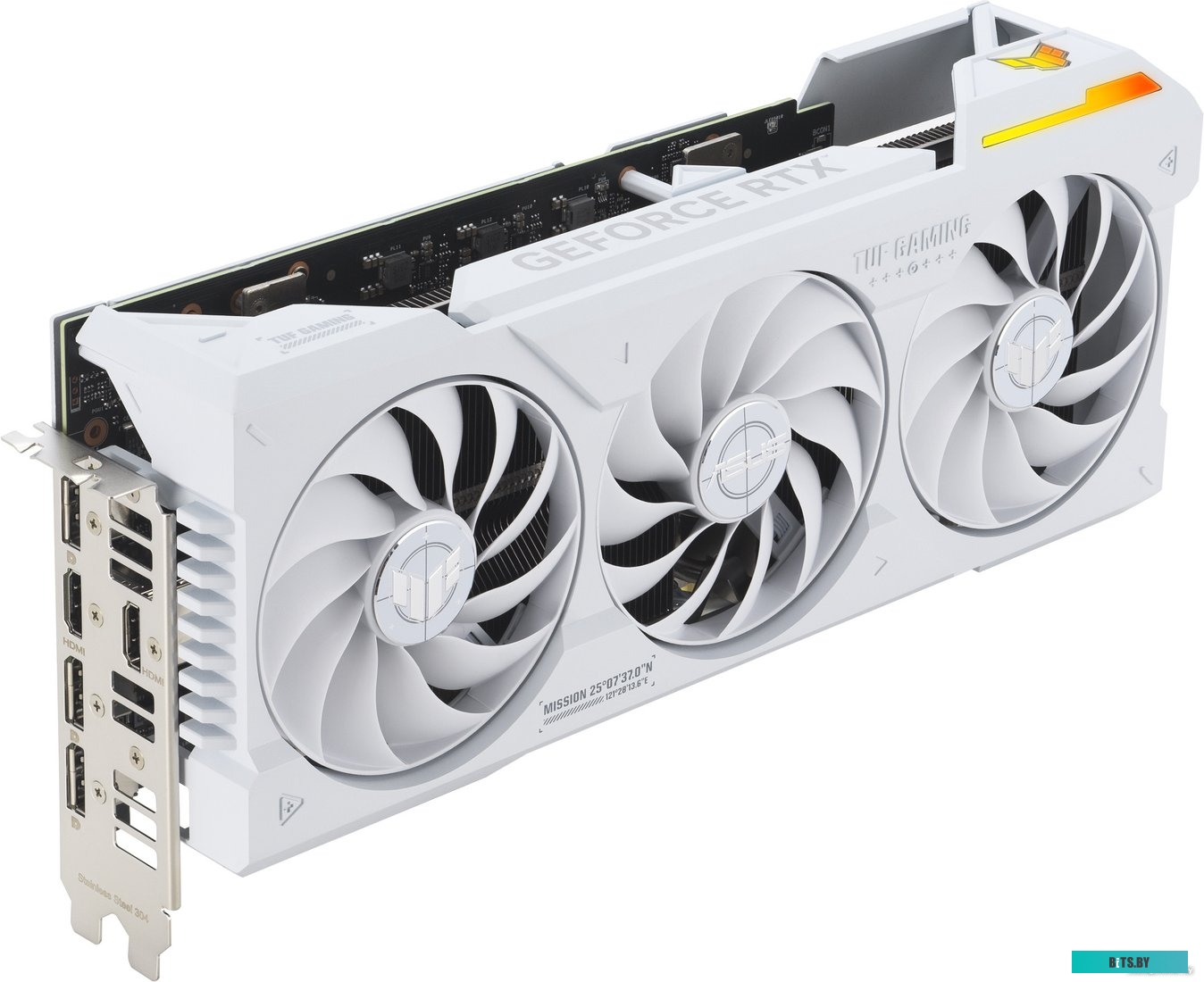 Видеокарта ASUS TUF Gaming GeForce RTX 4070 Ti Super BTF White OC Edition TUF-RTX4070TIS-O16G-BTF-WHITE