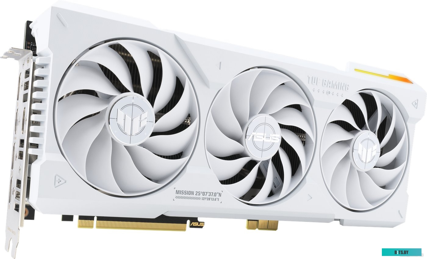 Видеокарта ASUS TUF Gaming GeForce RTX 4070 Ti Super BTF White OC Edition TUF-RTX4070TIS-O16G-BTF-WHITE