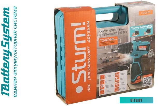 4603010128373 CD1240C Sturm CD1240C (с 2-мя АКБ, кейс)