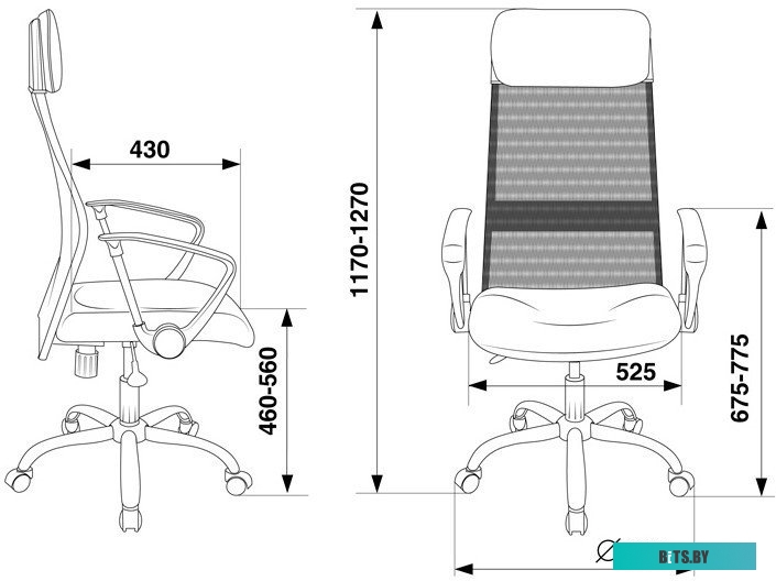 Офисное кресло (Стул) Бюрократ KB-6N (серый) <KB-6N/SL/DG/TW-12>