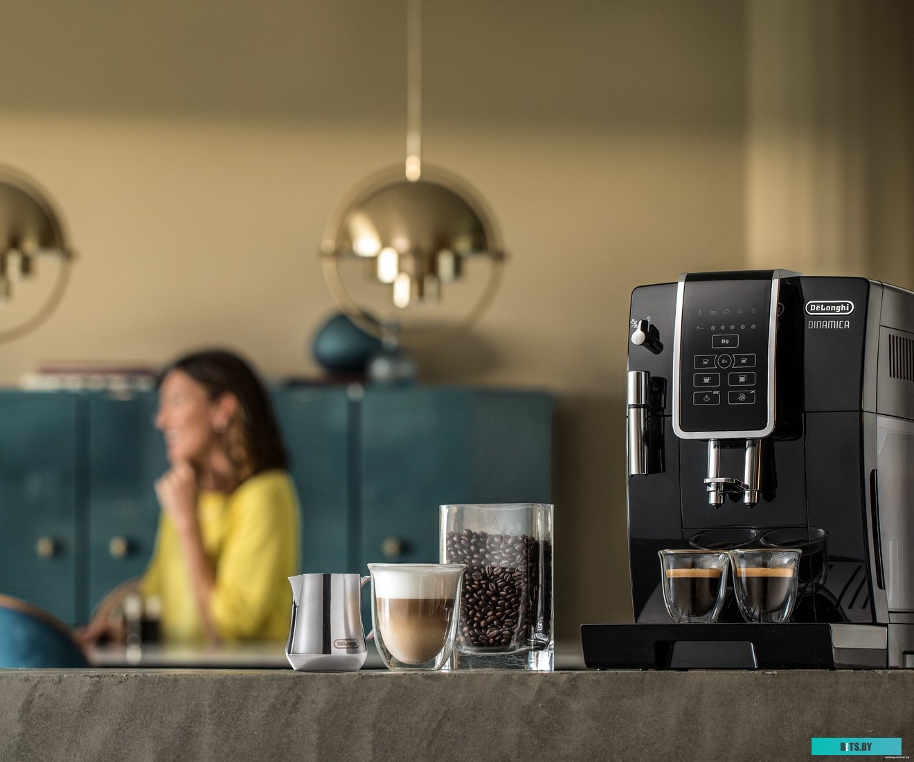 Эспрессо кофемашина DeLonghi Dinamica ECAM 350.15.B