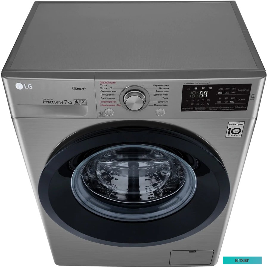 F2J5HS6S Стиральная машина LG F2J5HS6S класс: A загр.фронтальная макс.:7кг серебристый