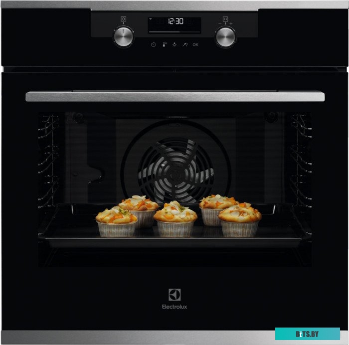KODDP77WX Встраиваемые электрические духовки ELECTROLUX/ Духовой шкаф с паром SteamBake, 9 режимов, основной цвет - черный, утапливаемые переключатели