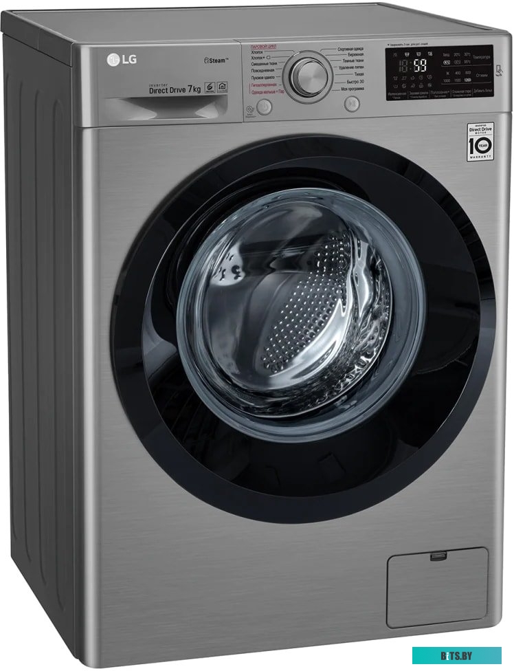 F2J5HS6S Стиральная машина LG F2J5HS6S класс: A загр.фронтальная макс.:7кг серебристый