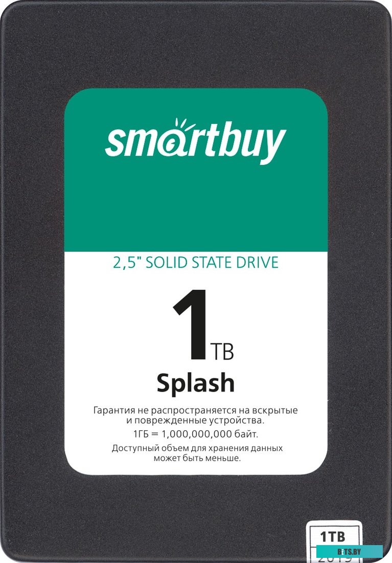 SSD Накопитель SmartBuy Splash 2019 1TB SBSSD-001TT-MX902-25S3