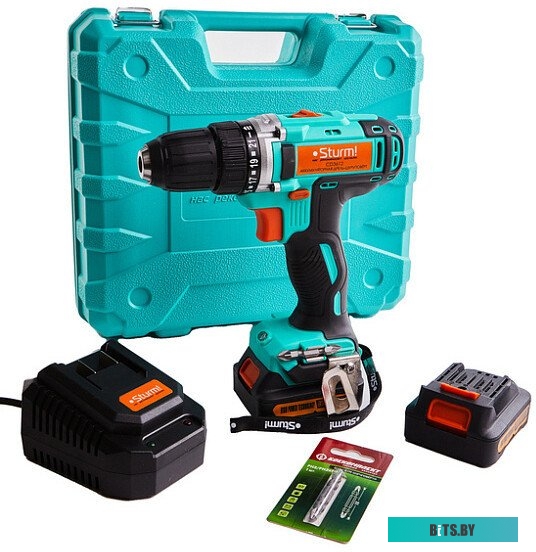 Дрель-шуруповерт Sturm CD3612 (с 2-мя АКБ, кейс)