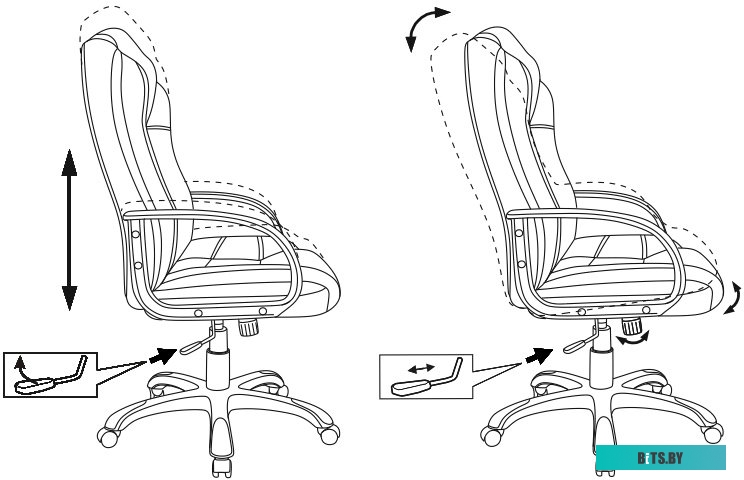 Офисное кресло (Стул) Бюрократ CH-839 (черный) <CH-839/BLACK>