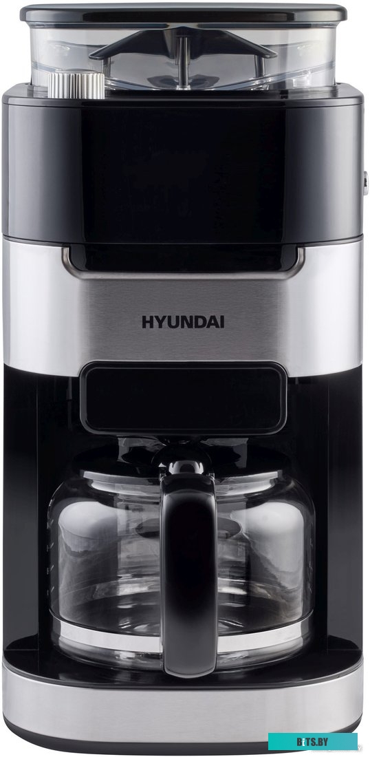 HYD-1216 Кофеварка капельная Hyundai HYD-1216 1050Вт черный/серебристый