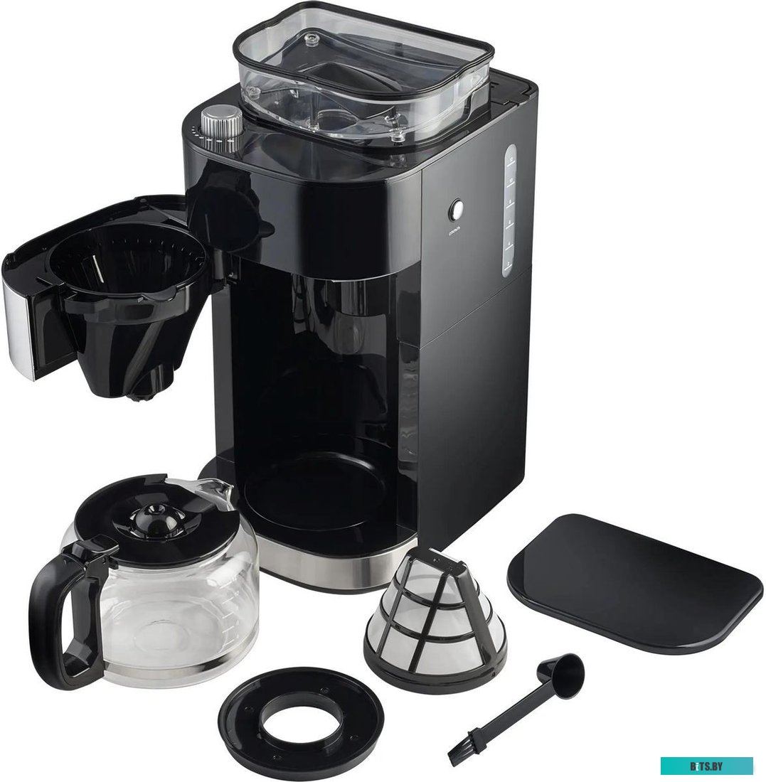 HYD-1216 Кофеварка капельная Hyundai HYD-1216 1050Вт черный/серебристый