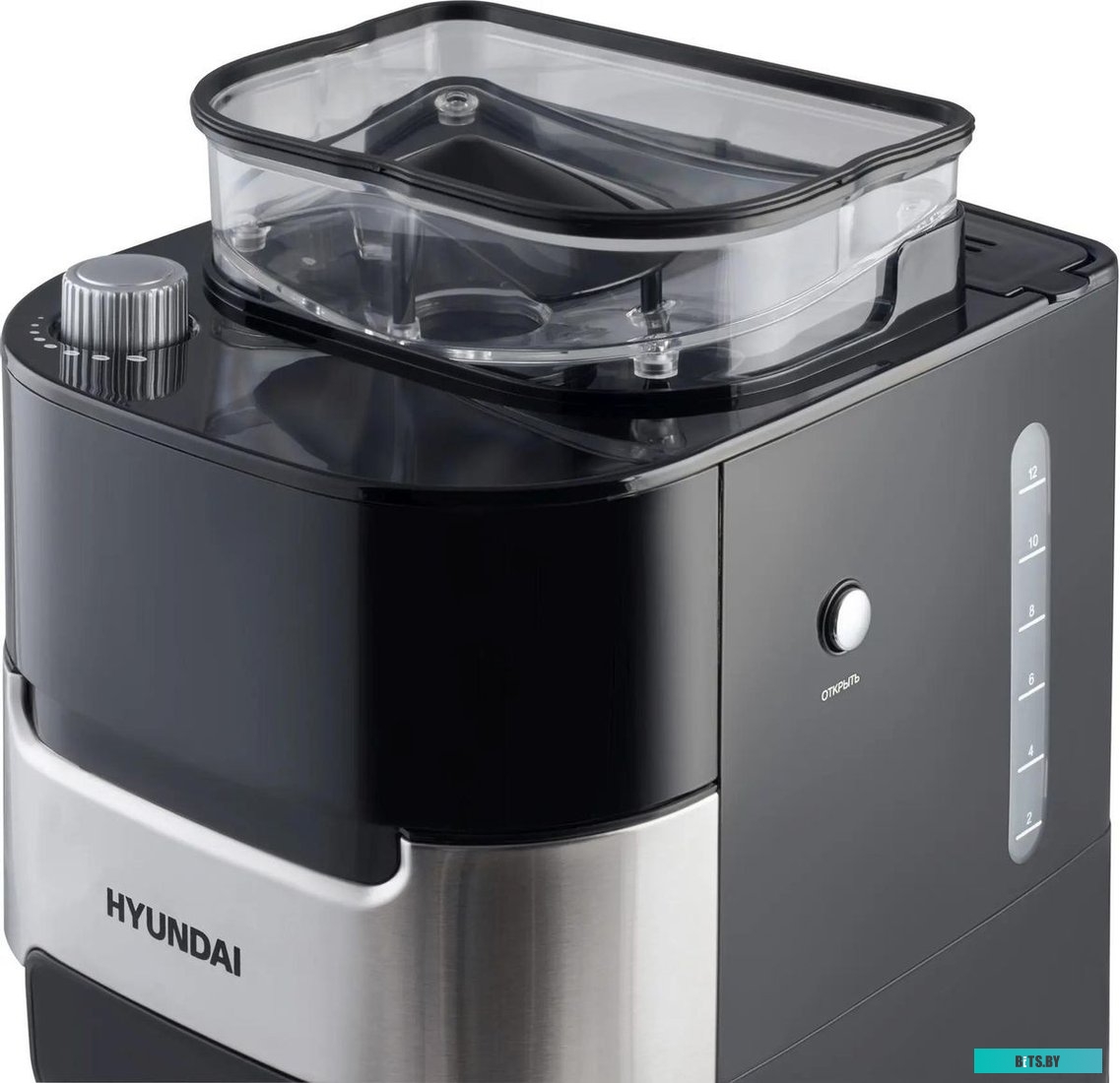 HYD-1216 Кофеварка капельная Hyundai HYD-1216 1050Вт черный/серебристый