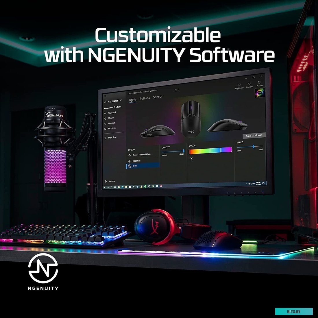 Мышь HyperX Pulsefire Haste 2 Wireless 6N0A9AA