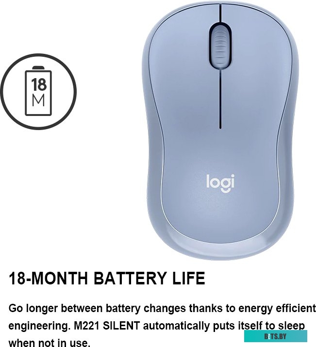 Мышь Logitech M221 (голубой)