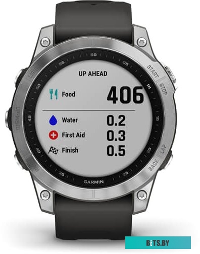 Умные часы Garmin Fenix 7 Solar 47 мм (серебристый/графитовый) <010-02540-01>