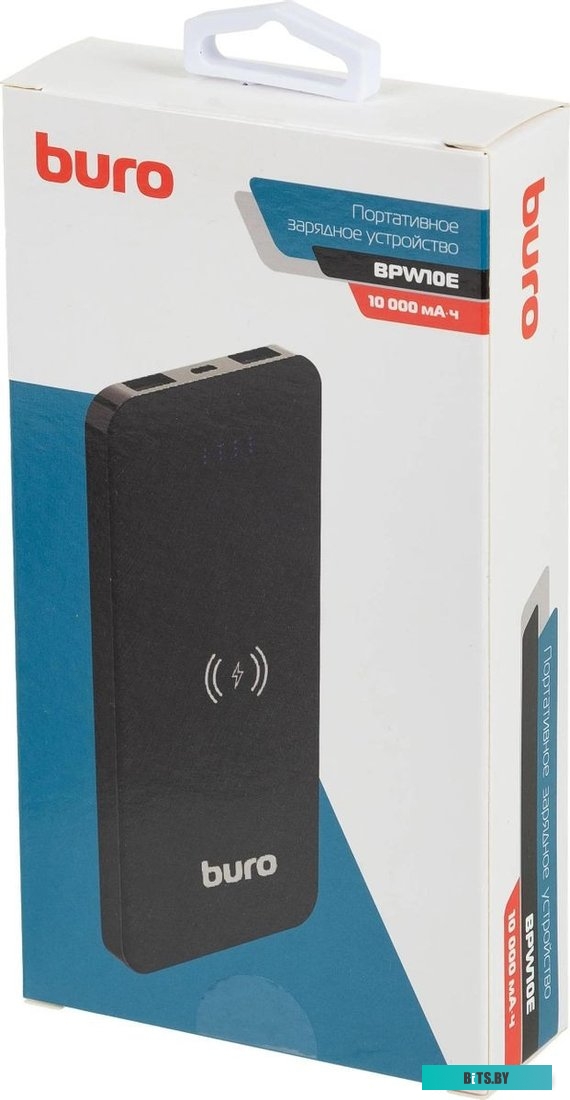 BPW10E10PBK Внешний аккумулятор 10000мАч Buro BPW10E черный