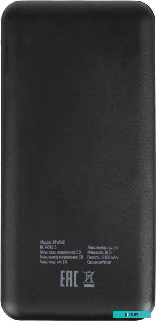 BPW10E10PBK Внешний аккумулятор 10000мАч Buro BPW10E черный