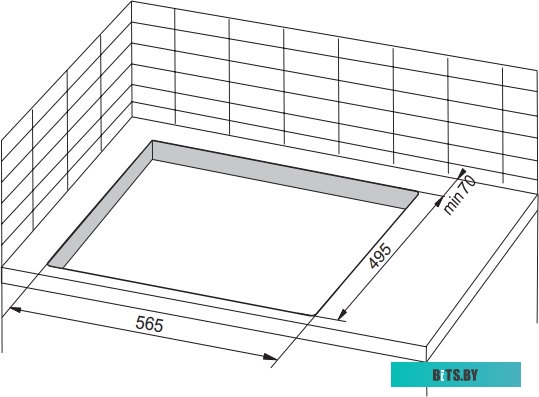 BHGI630301 Газовая варочная поверхность Hansa BHGI630301 нержавеющая сталь
