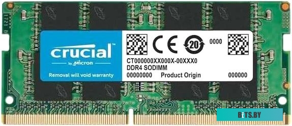 Модуль памяти Crucial Basics 16GB DDR4 SODIMM PC4-21300 CB16GS2666