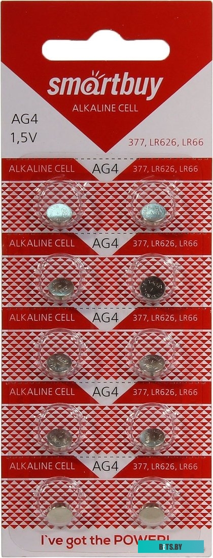 Батарейки SmartBuy Alkaline AG4 10 шт. <SBBB-AG4-10B>
