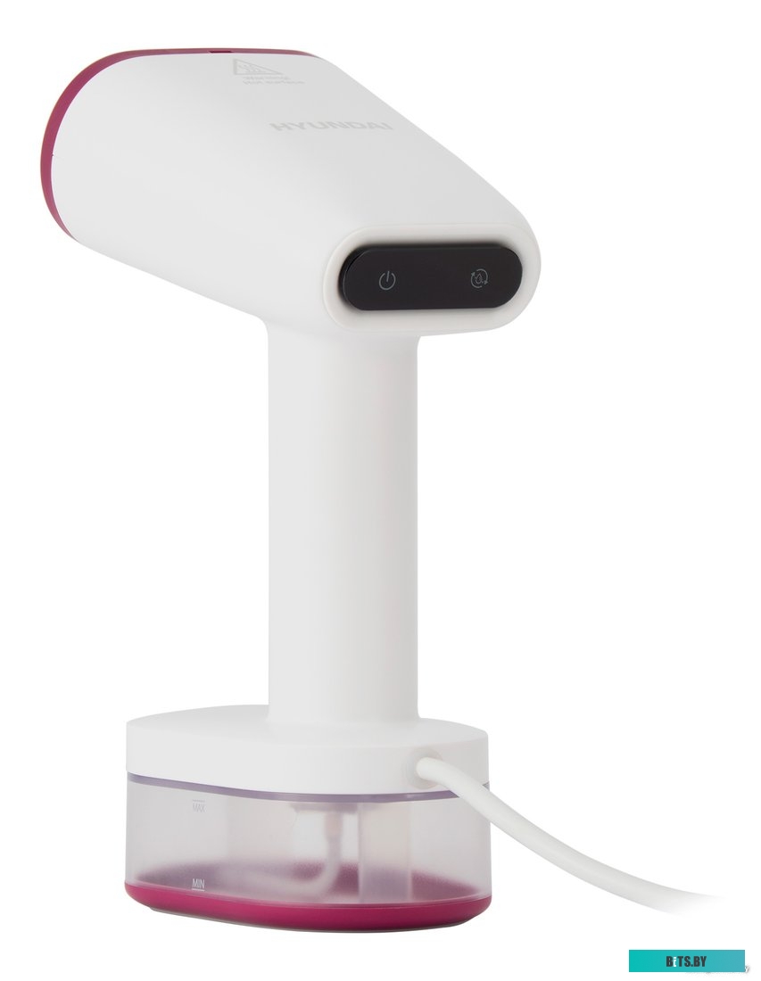 H-HS02890 Отпариватель ручной Hyundai H-HS02890,  белый  / вишневый