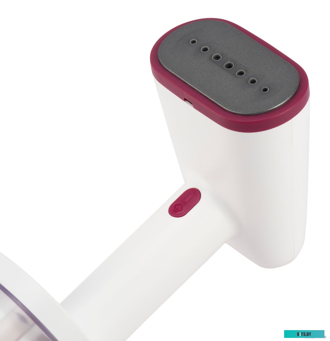 H-HS02890 Отпариватель ручной Hyundai H-HS02890,  белый  / вишневый