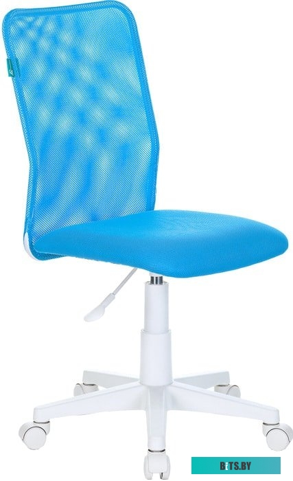 KD-3/WH/TW-55 Кресло детское Бюрократ KD-3, на колесиках, ткань, голубой [kd-3/wh/tw-55]