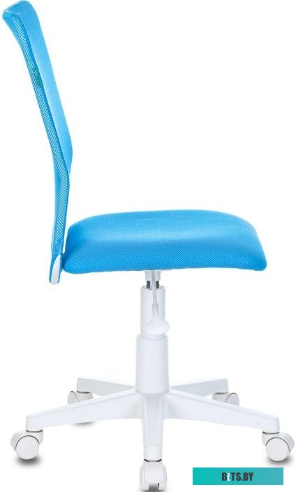 KD-3/WH/TW-55 Кресло детское Бюрократ KD-3, на колесиках, ткань, голубой [kd-3/wh/tw-55]