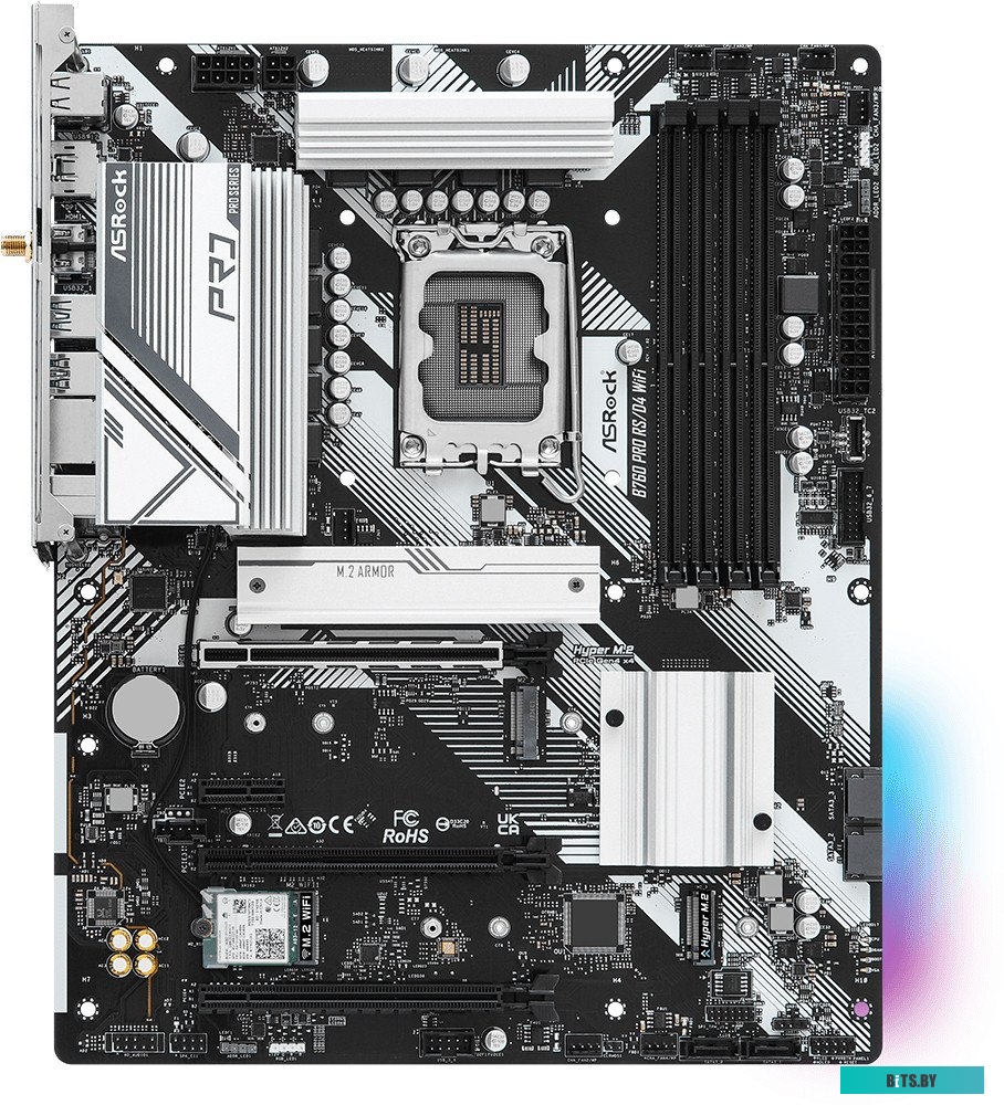 Материнская плата ASRock B760 PRO RS/D4 WiFi