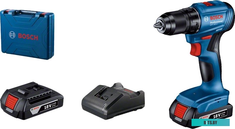 Дрель-шуруповерт Bosch GSR 185-LI Professional 06019K3000 (с 2-мя АКБ, кейс)