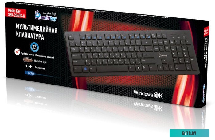 Клавиатура SmartBuy 206 USB Black (SBK-206US-K)