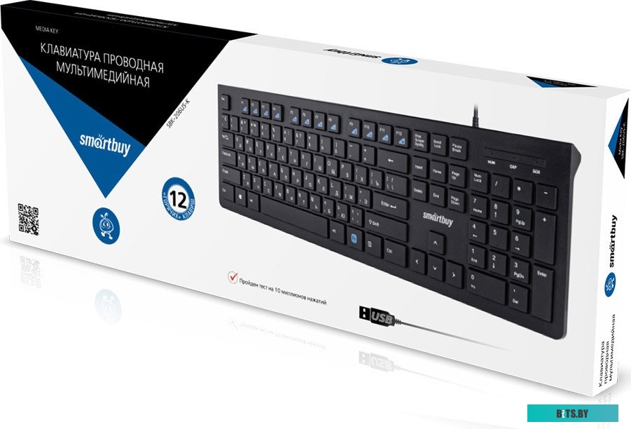 Клавиатура SmartBuy 206 USB Black (SBK-206US-K)