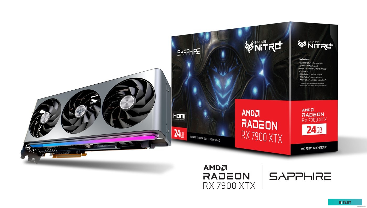 Видеокарта MSI  RX 7900XTX 24576Mb 384 GDDR6 <RX 7900 XTX GAMING TRIO CLASS>