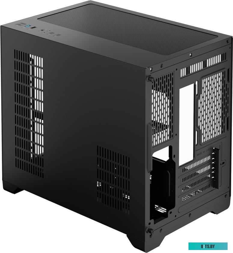 Корпус 1stPlayer MV6-TRANSPARENT черный MV6-TP-BK