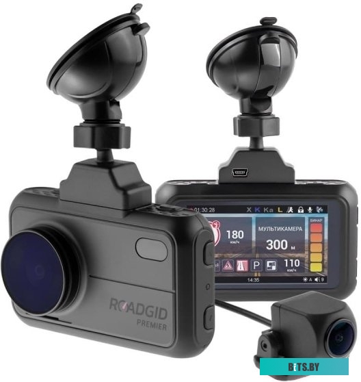 Видеорегистратор-радар детектор (2в1) Roadgid Premier 2CH <1044915>