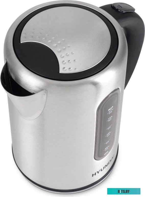 HYK-S9909 Чайник электрический Hyundai HYK-S9909 1.7л. 2200Вт серебристый матовый/черный корпус: стекло