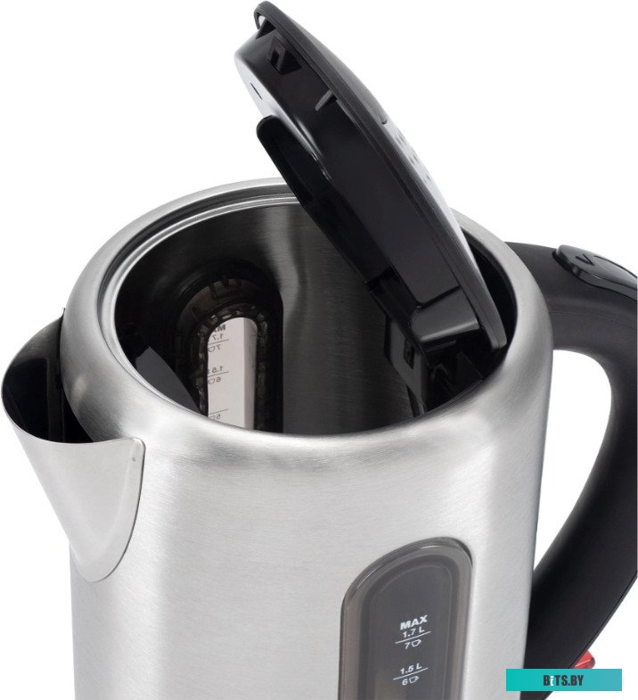 HYK-S9909 Чайник электрический Hyundai HYK-S9909 1.7л. 2200Вт серебристый матовый/черный корпус: стекло