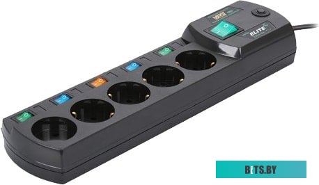 Сетевой фильтр (удлинитель) Most ERG 2 м (черный)